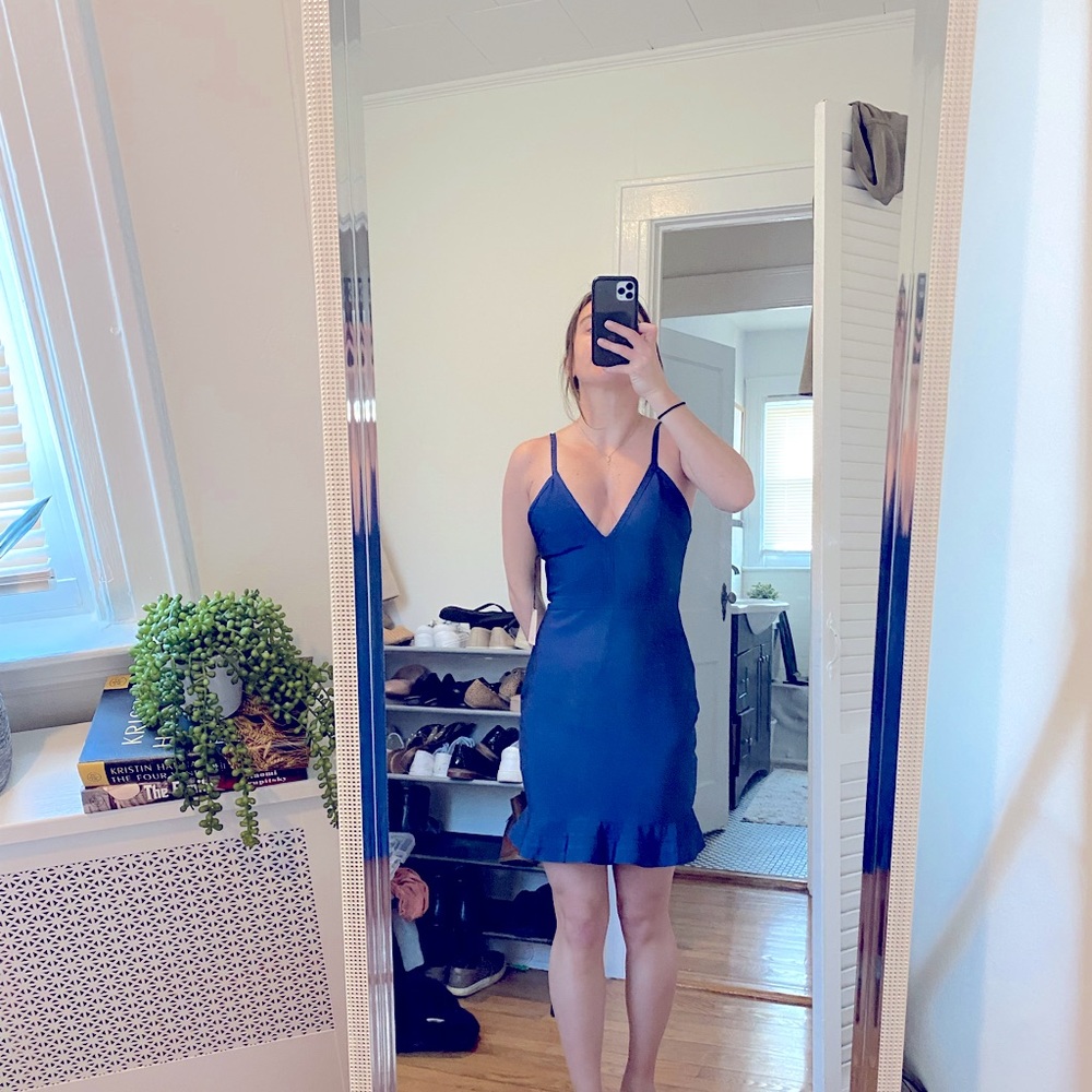 Superdown V cut tight mini dress
